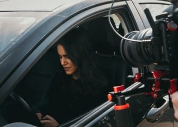 Using a luxury car for a video shoot