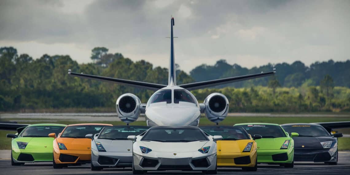The Trifecta of Movement — Jet, Yacht, Car