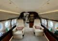 Luxurious private jet interior with bespoke leather seating — Hype Luxury
